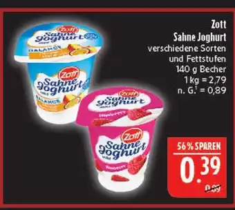 Marktkauf Zott sahne joghurt balance Angebot