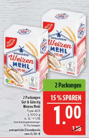 Marktkauf Gut & günstig weizen mehl Angebot