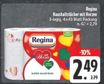 E-Center Regina haushaltstücher mit herzen Angebot
