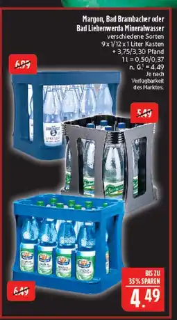 Marktkauf Margon mineralwasser Angebot