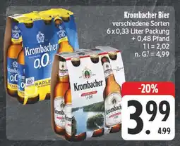 E-Center Krombacher bier Angebot