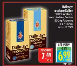 Marktkauf Dallmayr prodomo kaffee Angebot