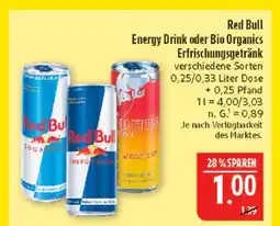 Marktkauf Red bull energy drink Angebot