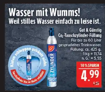 Marktkauf Gut & günstig co₂-tauschzylinder-füllung Angebot