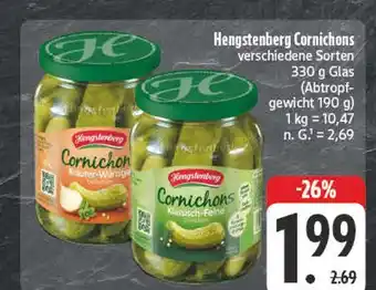 E-Center Hengstenberg cornichons kräuter-würzig Angebot