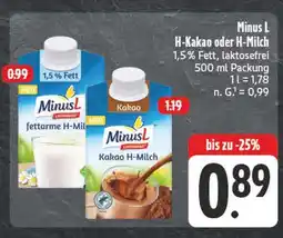 E-Center Minus l fettarme h-milch Angebot