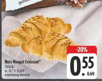 E-Center Nuss-nougat croissant Angebot