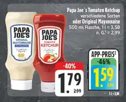 E-Center Papa joe's tomaten ketchup Angebot