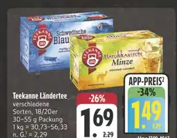 E-Center Teekanne schwedische blaubeere Angebot