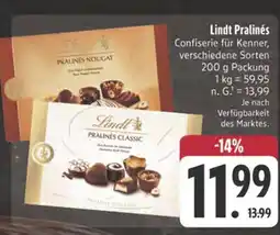 E-Center Lindt pralinés classic Angebot