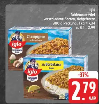 E-Center Iglo schlemmer filet champignon Angebot