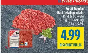 diska Gut & günstig hackfleisch gemischt rind & schwein Angebot