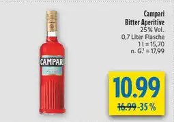 diska Campari bitter aperitive Angebot