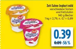 diska Zott sahne joghurt mild himbeere Angebot
