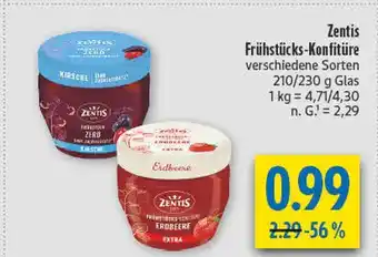 diska Zentis frühstücks-konfitüre kirsche Angebot