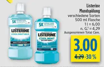 diska Listerine cool mint mild Angebot