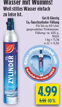 diska Gut & günstig co₂-tauschzylinder-füllung Angebot