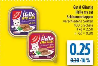 diska Gut & günstig hello my cat schlemmerhappen mit ente Angebot