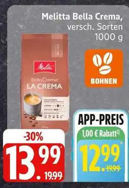 Edeka Melitta bella crema Angebot