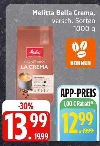 Edeka Melitta bella crema Angebot
