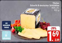 Edeka Tilsiter scharfe 8 deutscher schnittkäse Angebot