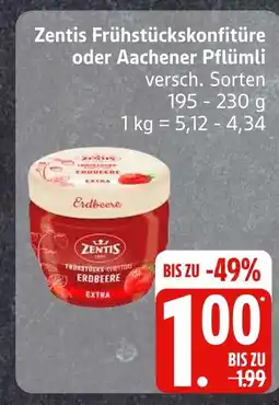 Edeka Zentis frühstückskonfitüre Angebot