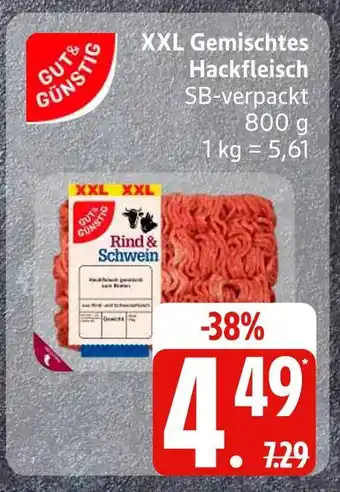 Edeka Gut & günstig xxl gemischtes hackfleisch Angebot