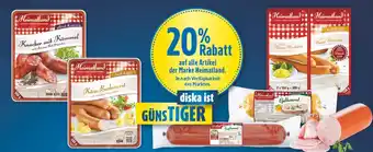 diska Heimatland 20 % rabatt Angebot