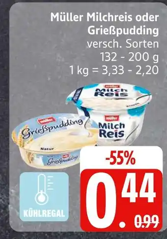 Edeka Müller milchreis Angebot