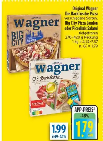 diska Wagner big city pizza london Angebot