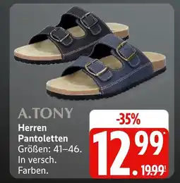 Marktkauf A.tony herren pantoletten Angebot