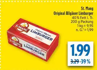 diska St. mang original allgäuer limburger Angebot