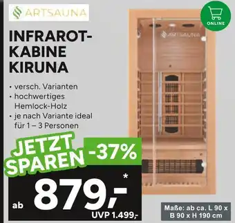 Marktkauf Artsauna infrarot-kabine kiruna Angebot