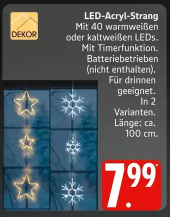 Marktkauf Dekor led-acryl-strang Angebot