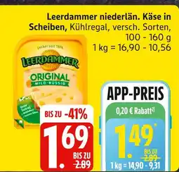 Edeka Leerdammer original mild-nussig Angebot