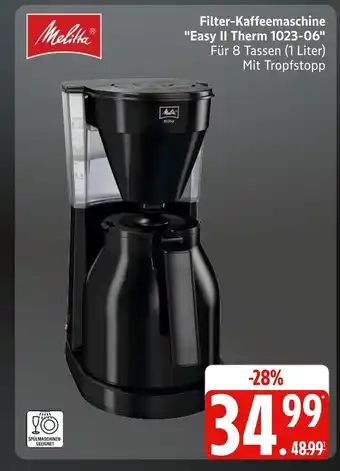 Marktkauf Melitta filter-kaffeemaschine easy ii therm 1023-06 Angebot