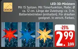Marktkauf Dekor led-3d-ministern Angebot