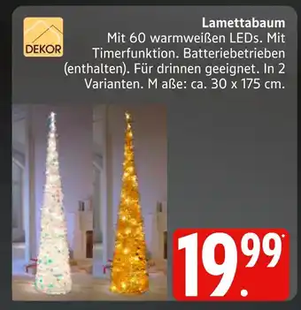 Marktkauf Dekor lamettabaum Angebot
