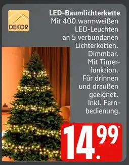 Marktkauf Dekor led-baumlichterkette Angebot