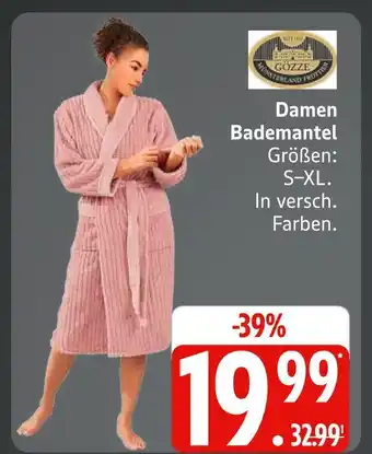 Marktkauf Gözze damen bademantel Angebot