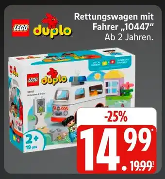 Marktkauf Lego duplo rettungswagen mit fahrer 10447 Angebot