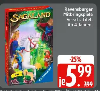 Marktkauf Ravensburger sagaland mitbringspiele Angebot
