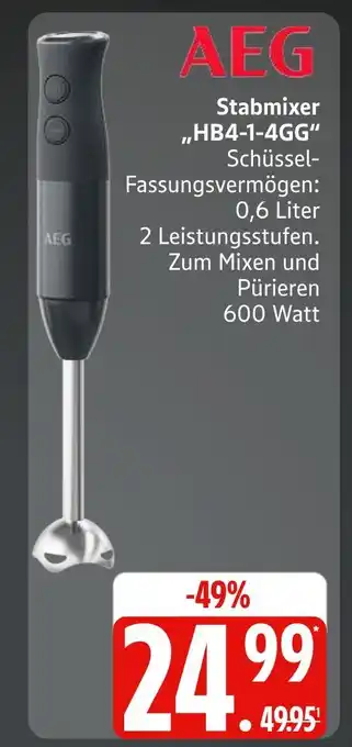 Marktkauf Aeg stabmixer hb4-1-4gg Angebot