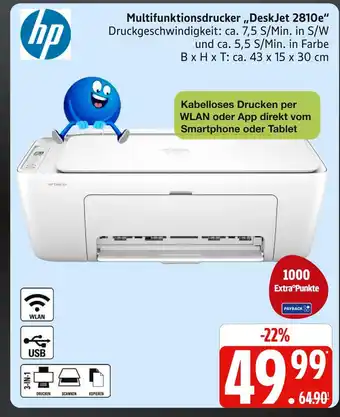 Marktkauf Hp deskjet 2810e Angebot