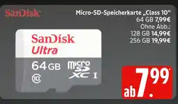 Marktkauf Sandisk micro-sd-speicherkarte class 10 64 gb Angebot