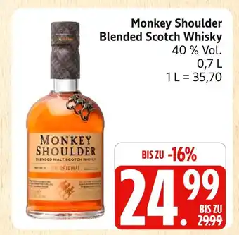 Marktkauf Monkey shoulder blended scotch whisky Angebot