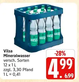 Marktkauf Vilsa mineralwasser Angebot