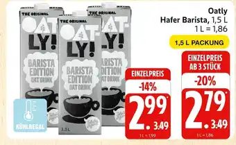 Marktkauf Oatly hafer barista Angebot