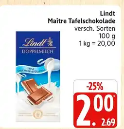 Marktkauf Lindt maître tafelschokolade Angebot