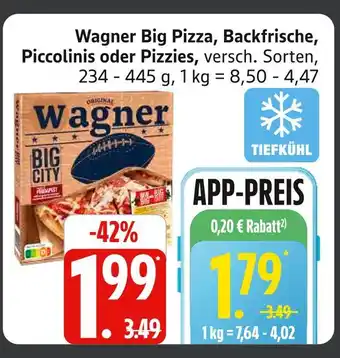 Marktkauf Wagner big pizza Angebot